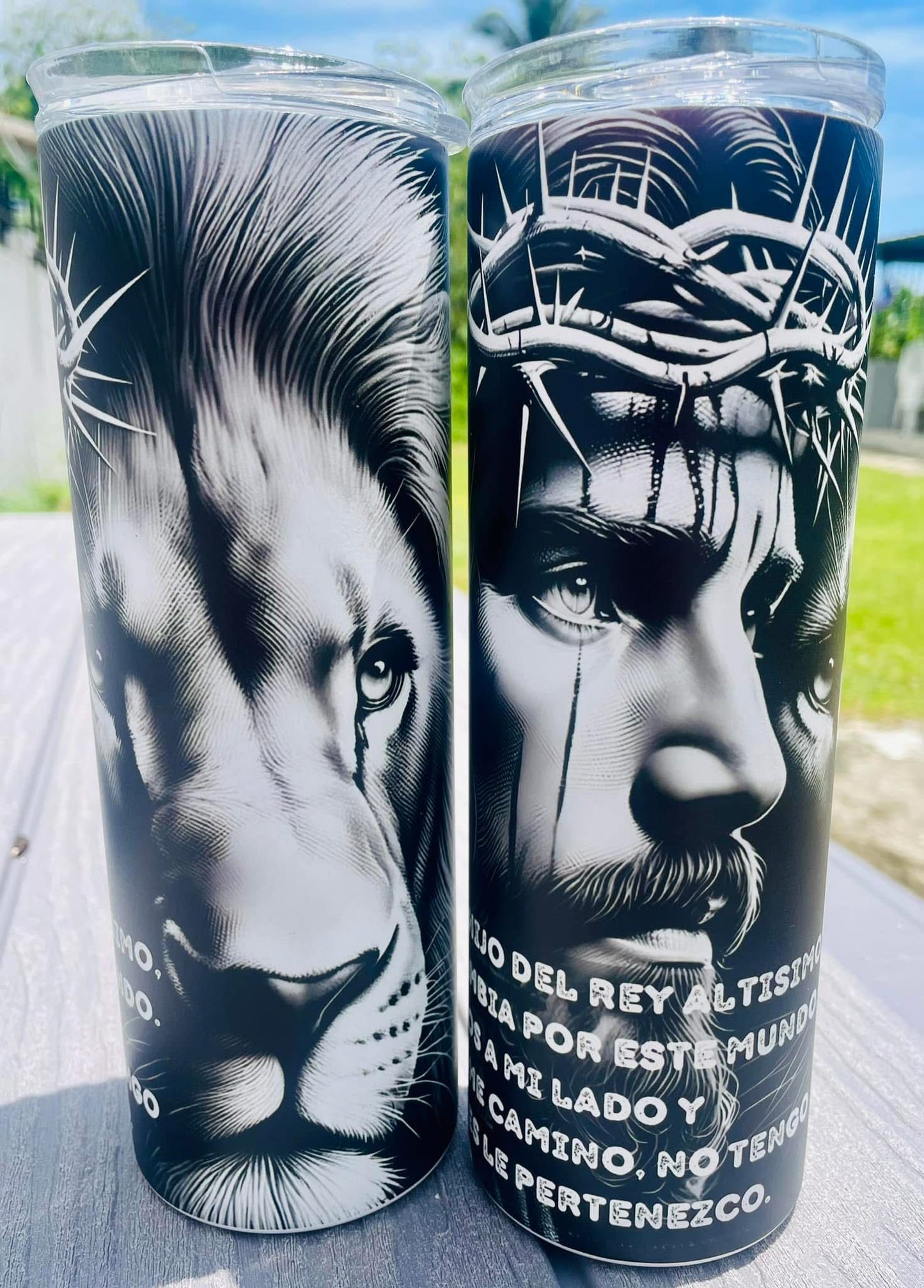 CRISTIAN TUMBLER 20 OZ JESUS AND THE LION